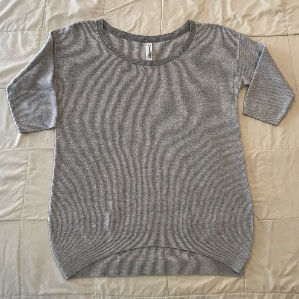 Elbow Sleeve Sweater in Grey